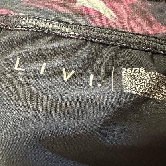 LIVI Lane Bryant Active Shorts Print Soft Stretch Pull On Size 26/28 - Picture 2 of 4